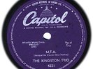 KINGSTON TRIO # 15 1959 78 MTA/All My Sorrows (E)