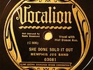 MEMPHIS JUG BAND VOCALION 03081 She Done Sold It Out