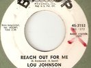 LOU JOHNSON REACH OUT FOR ME PROMO NORTHERN SOUL hear