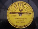 CARL PERKINS BOPPIN' THE BLUES RARE 78 RPM SUN RECORD