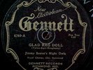 Rare Jimmy Sauter 78 Jazz Record Gennett Electrobeam V+
