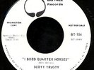 60's 45: SCOTT TRUSTY 'Quarter Horses' 1969  LISTEN