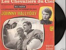 VINYLES 45T JOHNNY HALLYDAY LES CHEVALIERS DUCIEL ROUGE