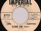 EARL KING Come On R&B 45 Imperial X5713 promo