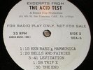 1966 Promo ACID TEST 33 E.P. KEN KESEY Grateful Dead