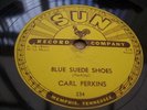 CARL PERKINS BLUE SUEDE SHOES RARE SUN 78 RPM RECORD
