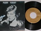 DAVID BOWIE-Fama/Correcto-VEry Rare Mexican Picture Sl.