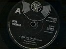 NORTHERN SOUL DON THOMAS COME ON TRAIN UK DEMO VISA AD