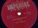 RICKY NELSON -LONESOME TOWN -78 RPM -1959 RARE-NM/VG+++