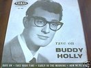 BUDDY HOLLY :RAVE ON :1958 UK 4 Trk EP Pic Sleeve EX/EX