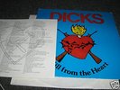 The Dicks 'Kill From The Heart' TX. punk kbd classic lp