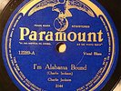 CHARLIE JACKSON  PARAMOUNT 12289 I'm Alabama Bound NICE