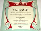 SZERYNG plays BACH CONCERTOS rare FRENCH ODEON nearmint