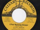 CLIFF GOBER  POOR WAYFARING STRANGER  GOSPEL FUNK  rare
