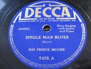 Kid Prince Moore on Decca 7475 Clean   Piedmont Blues