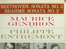 GENDRON Beethoven Brahms Cello Sonata ENTREMONT rare LP