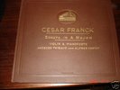 3x78RPM THIBAUD-CORTOT violin sonatas FRANCK hmv NM