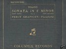 Complete Brahms Sonata in F Minor by PERCY GRAINGER pno