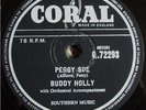 BUDDY HOLLY - PEGGY SUE - EVERYDAY - CORAL 78 - EX