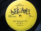 * MC DR. T I Don't Want To Be Late RARE ELECTRO RAP 12