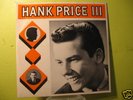 Rare Texas Teener HANK PRICE III s/t LP on STRUT - NM