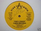 PIERCE BROTHERS PARTY PERSON 12