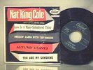 NAT KING COLE- RARE 50s E.P. SOUL/BLUES 45 RPM RECORD +