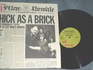 Jethro Tull Thick As A Brick EMI100 UK Vinyl w/paper