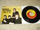 BEATLES TICKET TO RIDE 45 PICTURE SLEEVE NEAR MINT.