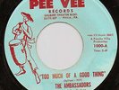NORTHERN SOUL 45 RPM - THE AMBASSADORS - PEEVEE RECORDS