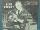 Elvis Presley Love Me Tender 45 W/ GREEN Sleeve