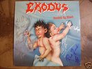 EXODUS BONDED BY BLOOD LP ENTIRE BAND AUTOGRAPHED RARE