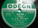 Rare 78 t Léo FERRE- l'homme/à la Seine