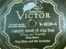 27) 78 RPM KING OLIVER and His ORCHESTRA VICTOR V-38124