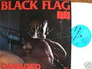 RARE PUNK lp BLACK FLAG 1981 DAMAGED w/Sticker KBD SST