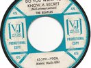 THE BEATLES RARE VJ VEE JAY 45 DJ PROMO RECORD