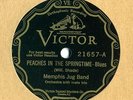 Victor 21657 MEMPHIS JUG BAND Peaches In Springtime