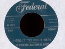 El Pauling Here 'Tis on Federal R&B Hear