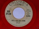 Bob Dylan 45, Like a Rolling Stone, orig. red wax promo