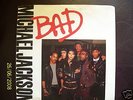 MICHAEL JACKSON BAD VINYL RECORD WITH PICTURE COVER