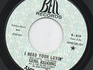 GENE REDDING need your lovin' BELL dj northern soul 45