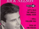 DECCA e.p. #ED-2760 RICK NELSON - ONE BOY TOO LATE p.s.