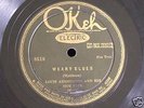 Louis Armstrong Hot Five/Weary Blues/Okeh 8519/V