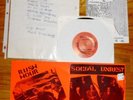 SOCIAL UNREST 1st pressing 45, original set list, flyer