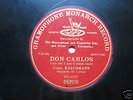 Kaschmann Baritone Don Carlos Gramophone 052031 RARE 78