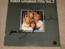 RARE 4x SIGNED ABBA GREATEST HITS 2 LP GENUINE