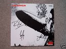 LED ZEPPELIN LP SIGNED BY 4 C/W COA
