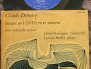 DEBUSSY Cello Sonata HENRI HONEGGER E MOLLER Metronome