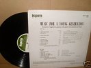 rare MUSIC FOR A YOUNG GENERATION kpm FUNK library LP