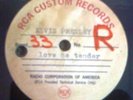ELVIS PRESLEY SUPER RARE ACETATE - LOVE ME TENDER